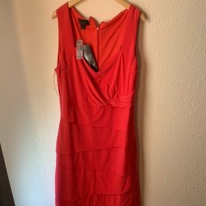 Dress barn sz 14 coral dress NWT